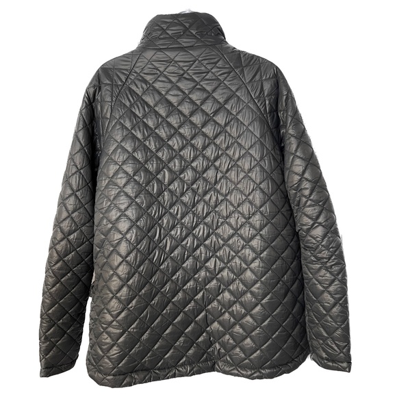 Kyodan Outdoor Puffer Jacket Quilted Insulated Gray Zipper Pockets NEW Sz L - Picture 4 of 7